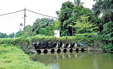The proposed site for the bridge that CIAL will be constructing at Chovvara.