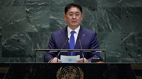 UN address takes an equestrian turn as Mongolia’s president applauds horses