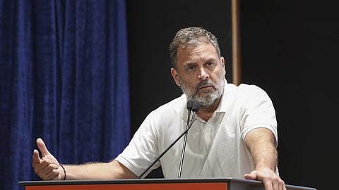 Leader of Opposition in the Lok Sabha and Congress leader Rahul Gandhi