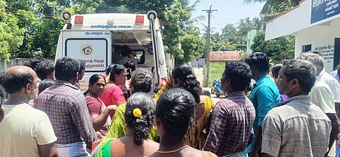 The students were sent in a 108 ambulance to the Government Hospital in Chidambaram.