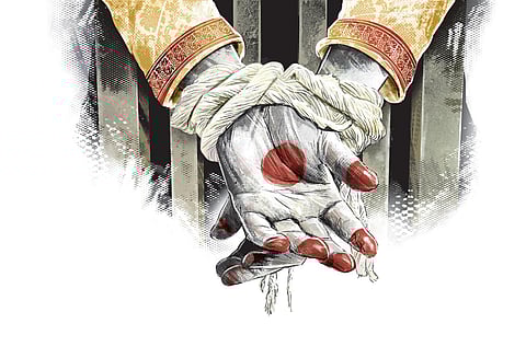 On Wednesday evening, the seven persons arrived there and tried to flee with the girl after assaulting her husband. 