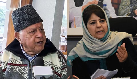 Former J&K Chief Ministers, Farooq Abdullah and Mehbooba Mufti.