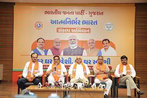 No surprises: Gujarat BJP plays it safe ahead of local body elections 