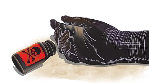 The three attempted to end their lives by consuming poison on Thursday evening.