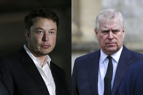 Virginia Roberts Giuffre, center, who says she was trafficked by sex offender Jeffrey Epstein, holds a news conference outside a Manhattan court where sexual assault claimants invited by a judge addressed a hearing following Epstein's jailhouse death in New York, Aug. 27, 2019.