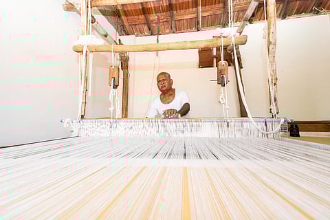 Classic stripes of the Jamakkalam make fashion strides