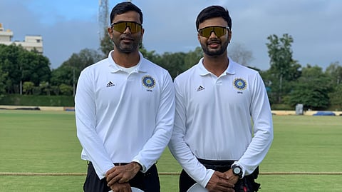 Tanmay Srivastava and Ajitesh Argal (R)