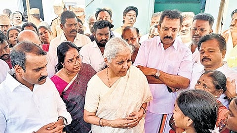 TVK rally stampede: Nirmala Sitharaman meets grieving families