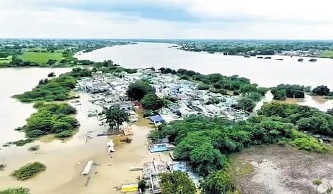 Some villagers from Kadaboor village in Chittapur taluk resisted relocation to the care centre situated at Morarji Desai School in Wadi.