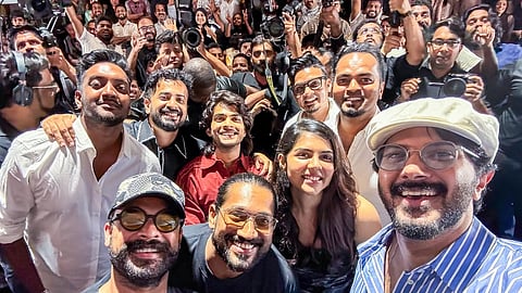 Lokah’s cast and crew greet fans at a screening in Dubai.