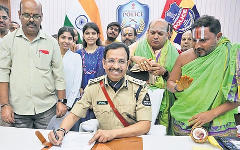 VC Sajjanar takes charge as Hyderabad Police Commissioner on Tuesday