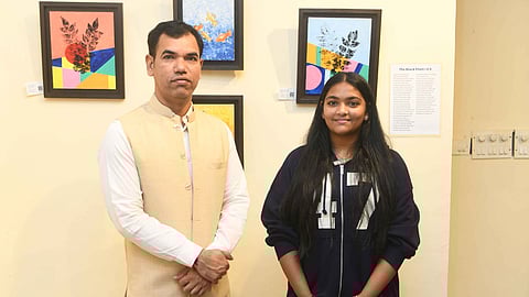 (Left) Artist Mehr Dhawan