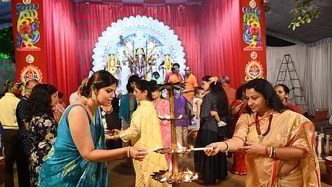 The growth of Pujas mirrored the city’s transformation.