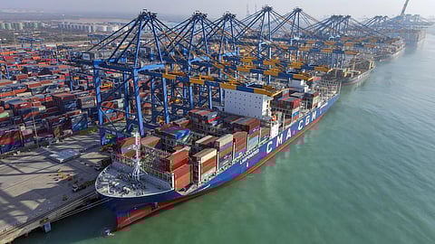 Mundra port, India's largest commercial and the only private port