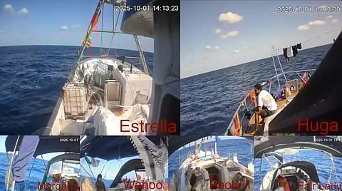 Sumud Flotilla carrying humanitarian aid for Palestinians approaches Gaza despite Israel's 'intimidation tactics' 