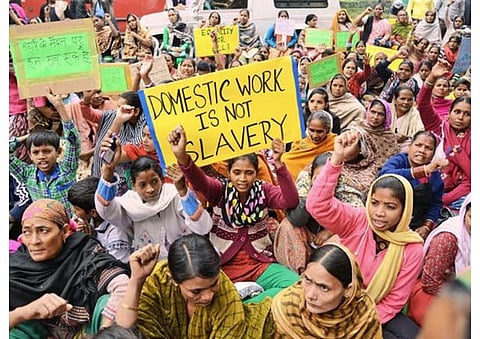 The Unorganized Workers’ Social Security Act, 2008 has been enacted for providing social security and includes domestic workers under the umbrella categorisation of 'unorganized workers'