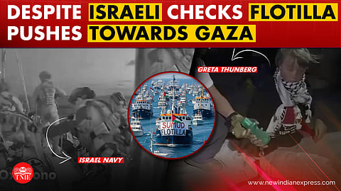 Despite Israeli interception 30 flotilla boats still sailing towards Gaza | Greta Thunberg | Israel