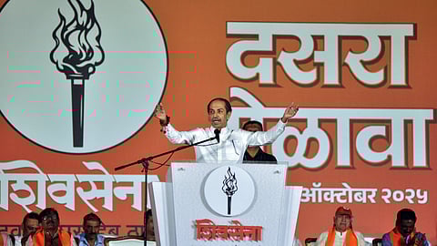Seeking justice and rights 'becoming act of treason' in country, says Uddhav; likens BJP to amoeba