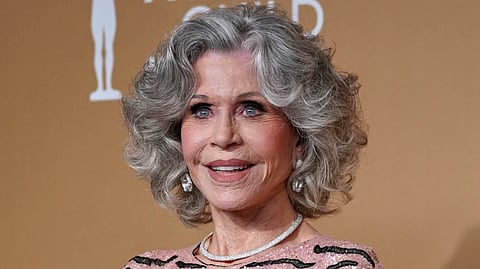 Jane Fonda appears at the 31st annual Screen Actors Guild Awards in Los Angeles on Feb. 23, 2025.