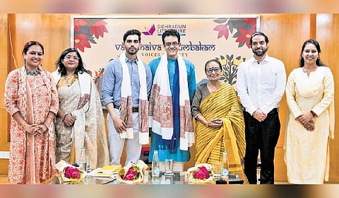 Dehradun Lit Fest’s curtain raiser at Sahitya Akademi, New Delhi.