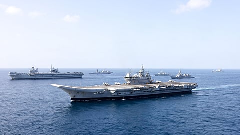 The exercise commenced on October 5 off the western coast of India.