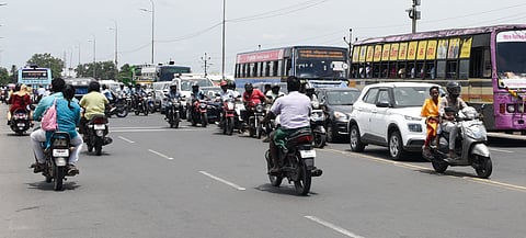 Many commuters say they spend over 30 minutes just to cross the stretch. 
