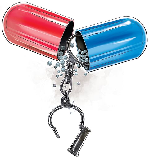 The hotel manager, who allegedly facilitated the room bookings, was also arrested. 