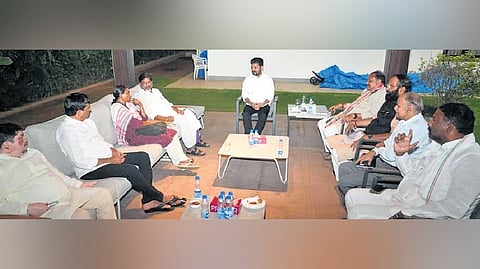 Ponnam Prabhakar, N Uttam Kumar Reddy and Vakiti Srihari. 