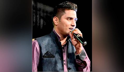 Kumaoni folk singer Parvendra Singh, known professionally as Pappu Karki.