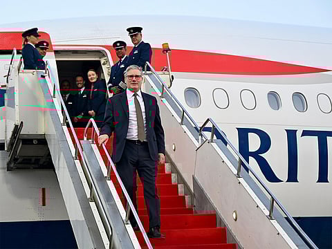 UK PM Keir Starmer touches down in India on first official visit