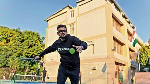 Caught in a pickleball