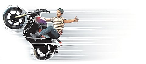 Rash driving representative image.