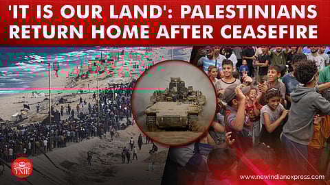 Palestinians return home as Israel declares ceasefire, partially withdraws troops and tanks