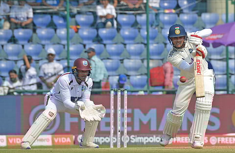 Shubman Gill in Action on Day 2