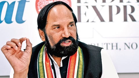 Irrigation Minister N Uttam Kumar Reddy