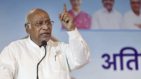 Congress President Mallikarjun Kharge. 