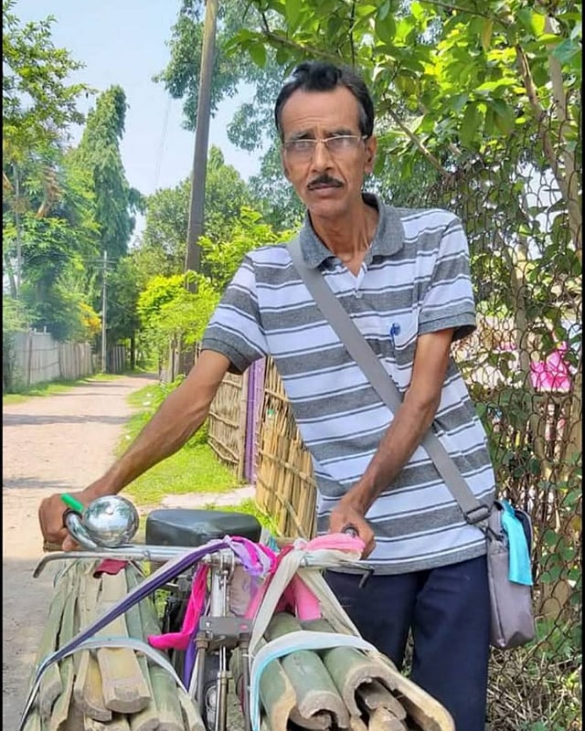 While in Bengaluru for his son’s
treatment, something else caught
Uttam’s eye: the city’s greenery.
The tree cover stayed in his mind
long after he returned. On World
Environment Day that year, still
grieving but determined to keep
moving, he planted a few saplings