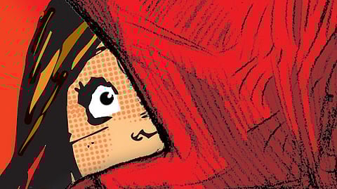 She had reportedly been stripped, tied to a cement column and left unconscious.