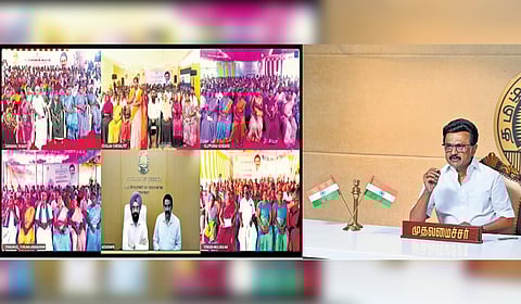 Chief Minister MK Stalin said gram sabhas are the foundation of democracy while addressing the meetings from his camp office on Saturday.