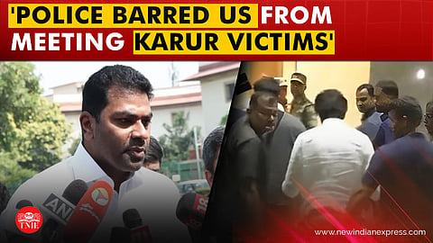 TVK Adhav Arjuna accuses DMK government of fabricating charges against party | Karur Stampede