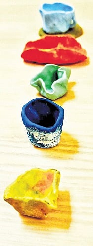 Artwork made with clay