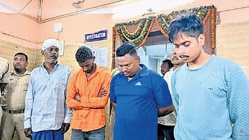 The four accused held at the Khandagiri police station