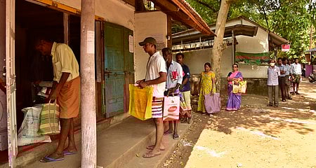 Image of ration shop used for representative purpose.