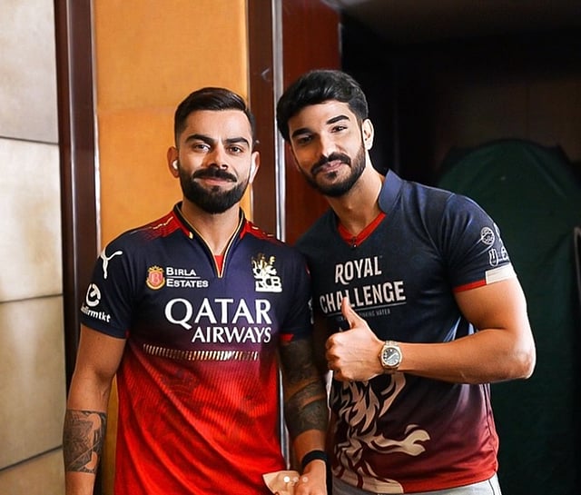 Raj Varma with Virat Kohli
