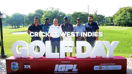 Sir Vivian Richards leads West Indies cricket legends at Golf Day in New Delhi