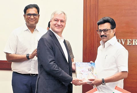 The MoU was signed in presence of Chief Minister MK Stalin and Industries Minister TRB Rajaa 