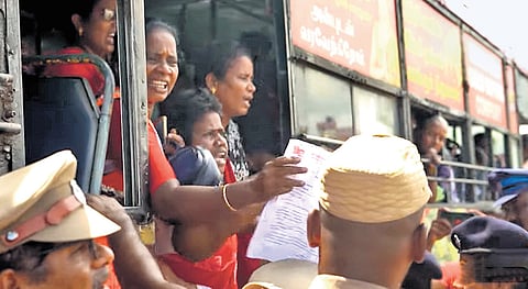 The workers said they had not expected to receive their pending salaries but had decided to come to work considering public health concerns during the North-East monsoon period.