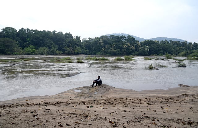 Periyar flows through Panamkuzhy