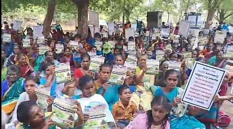 Image of SIPCOT residents protesting