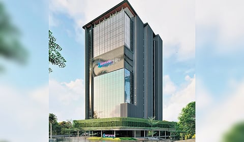 Artist’s view of the new IT tower planned at Infopark phase I